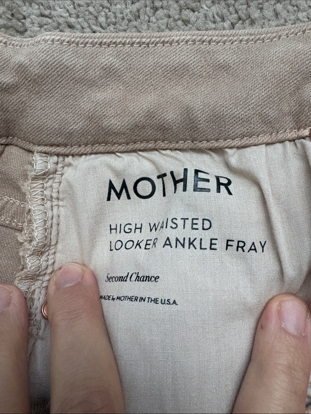 MOTHER Skinny Jeans in Light Taupe - Picture 5 of 12